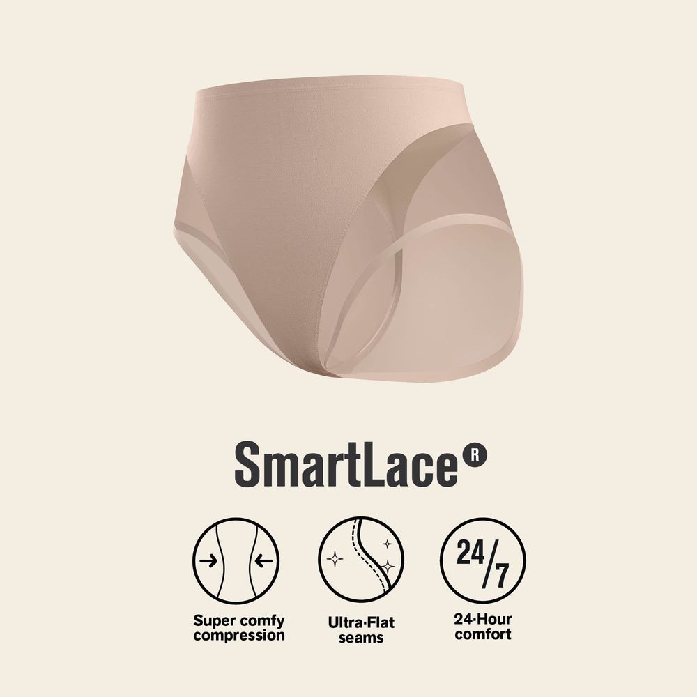 Leonisa Invisible High Waisted Tummy Control Underwear Shapewear Panties XXL - Picture 4 of 8